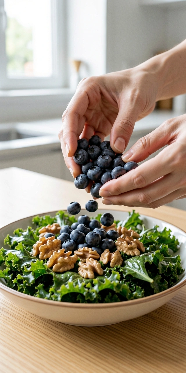 Terveellisen salaatin valmistus