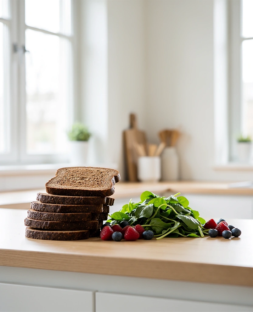 Tuoreita raaka-aineita keittiössä